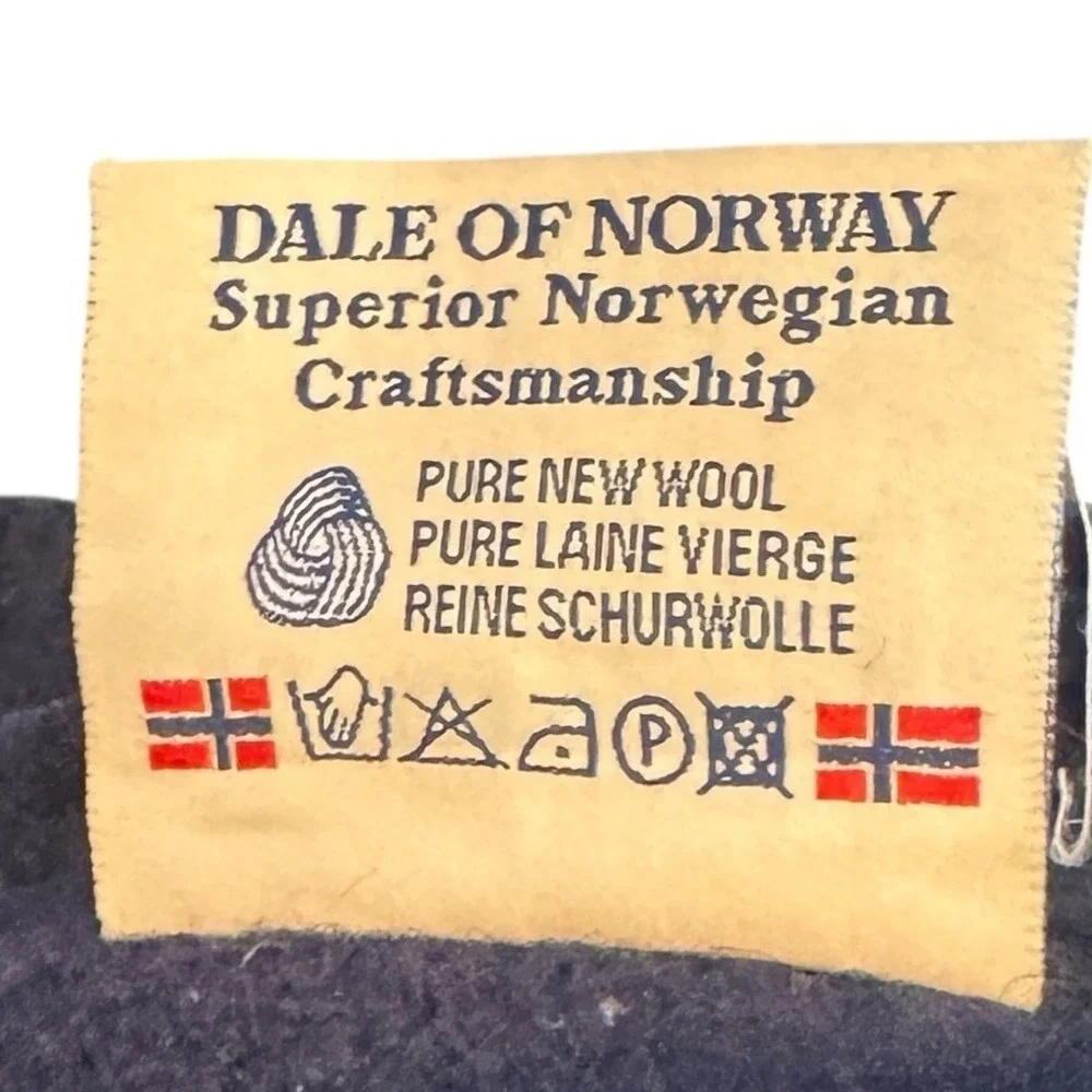 Dale of Norway Salt Lake 2002 Olympics Wool Cardigan Sweater Navy Blue Mens XL